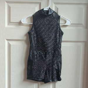 Weissman Black and Purple Kids Dance Costume